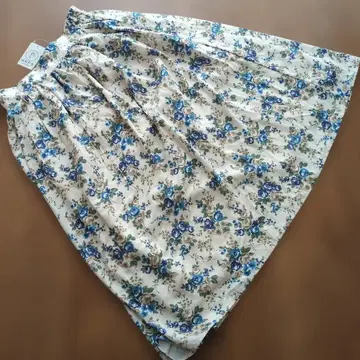 택 포함 미사용 axes femme 플라워 플레어 스커트