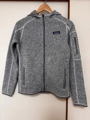Patagonia 플리스 자켓 후드 부착 S 그레이