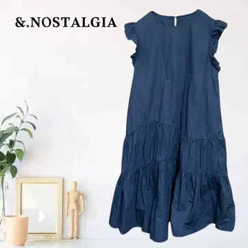 zB631 [ M ] &. NOSTALGIA 프릴 슬리브 원피스 개더
