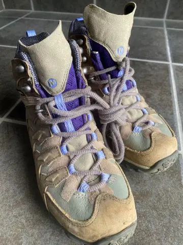 MERRELL 트레킹 슈즈 베이지/퍼플