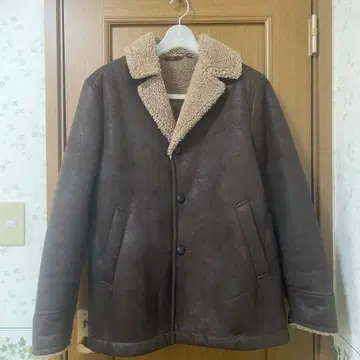 유니클로 UNIQLO 보아 자켓 브라운 쉘파 자켓