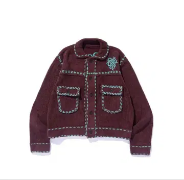 GIRLS DON'T CRY 니트 자켓 브라운 M 사이즈