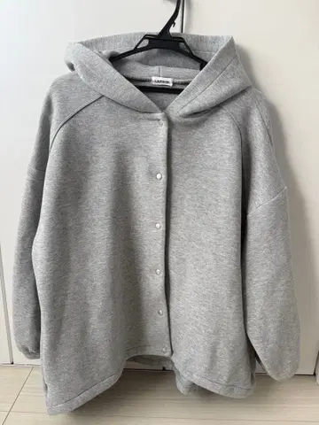 LEPSIM 퍼프 에어 후디 블루종 후드티