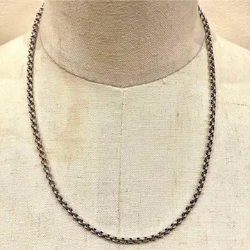 SILVER925 OVAL CHAIN NECKLACE/실버/목걸이