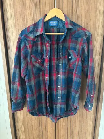 Pendleton 체크 무늬 셔츠 L