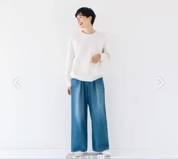 북유럽 생활 잡화점 깔끔해 보이는 인턱 와이드 데님