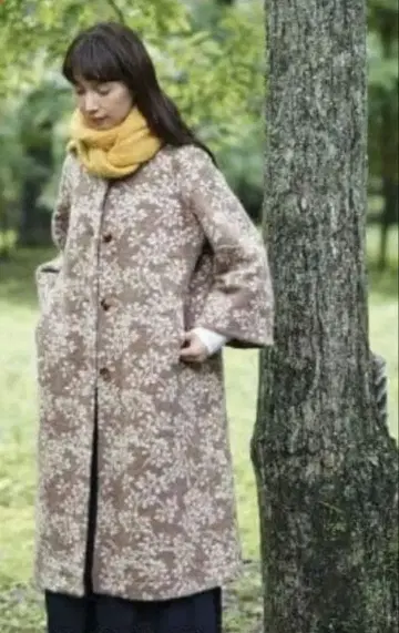 써니클라우드 나뭇잎 무늬 융모 코트 3L 빅 사이즈 펠리시모