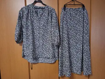 꽃무늬 스커트 셋업