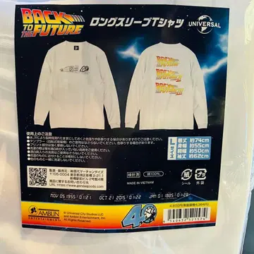 백 투 더 퓨처 40th 롱 슬리브 T셔츠