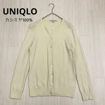 유니클로 캐시미어 크루넥 니트 가디건 XL