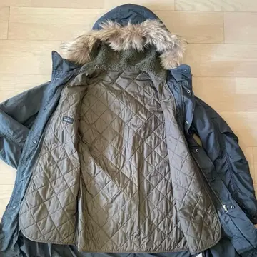 다크 그린 모즈 코트 퍼 포함 폴스미스 Paul smith