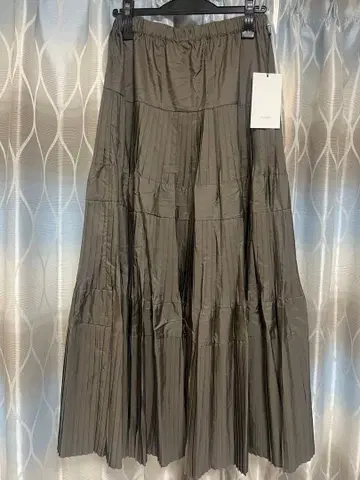 [ 새상품 ] hunch 플리츠 캉캉 스커트 카키