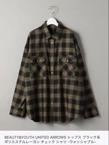 [ BEAUTY&YOUTH ] 옴브레 체크 셔츠