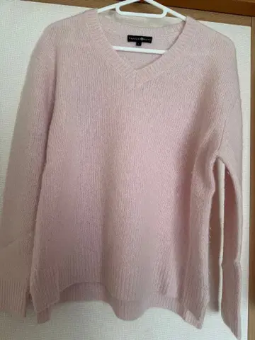 TAKASHIMAYA 핑크 V넥 스웨터 L