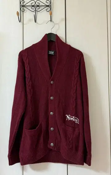 Norton 노튼 가디건 L 사이즈 버건디