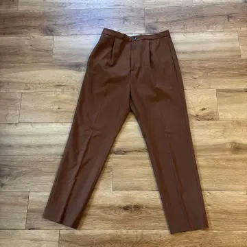 plage 브라운 슬랙스 사이즈 38