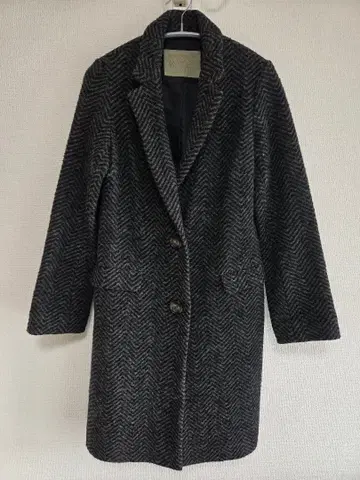 나노 유니버스 헤링본 무늬 트위드 코트