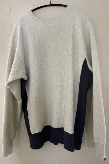 챔피온 리버스 위브 맨투맨 트레이닝복 L 파랑 택