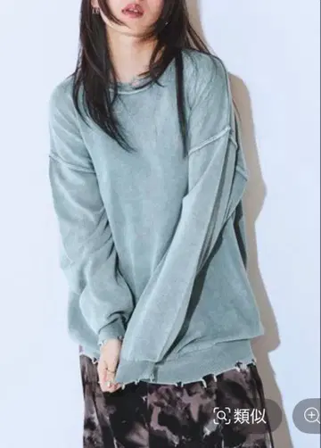 새상품! JEANASIS 12G 스톤 워시 컷 라이크 풀오버