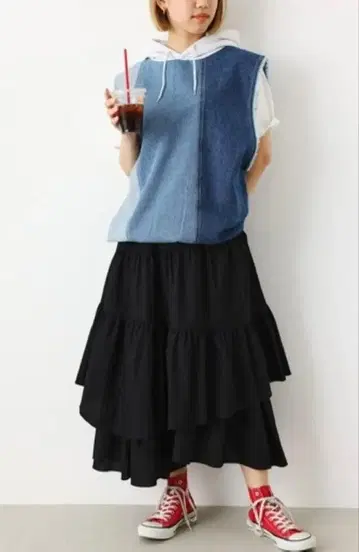 랜덤 캉캉 스커트