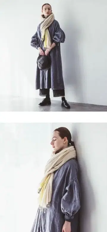 네스트로브 린넨 피그먼트 다이 2way 원피스