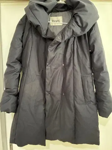 ROPE 후드 부착 다운 자켓 그레이 36