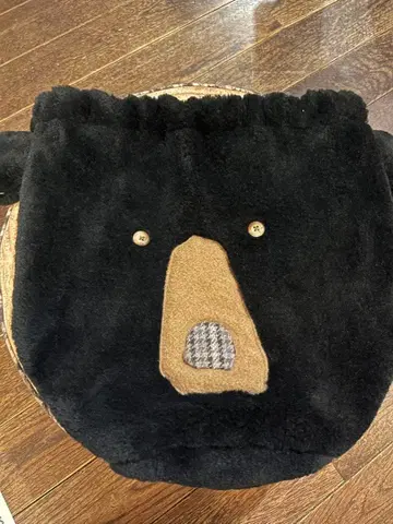 곰 얼굴 디자인 플리스 파우치 작가 작품 홋카이도 라우스 시레토코