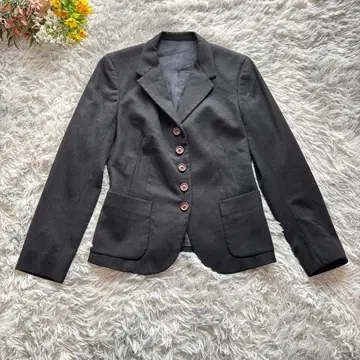 나오 타케코시 테일러드 자켓 블랙 울 캐시미어 혼방 이탈리아제