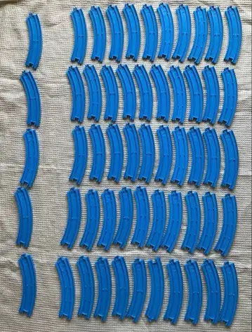 프라레일 세트 3 1/8 커브 레일 55개