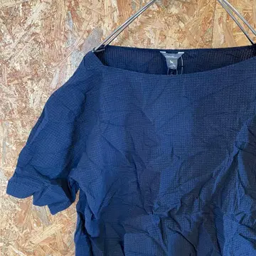 AE9293 에디 바우어 반팔 상의 네이비 여성용 M 포스