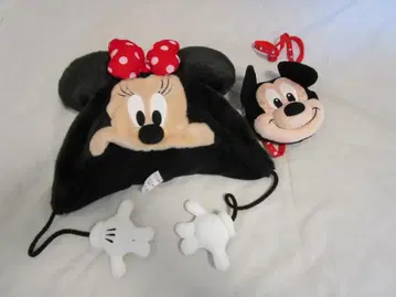 디즈니 미니 팬캡과 미키 패스케이스 미니백 세트