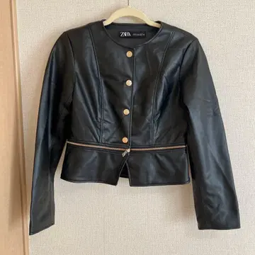 [ 새상품급 ] ZARA 가죽 자켓 블랙 M