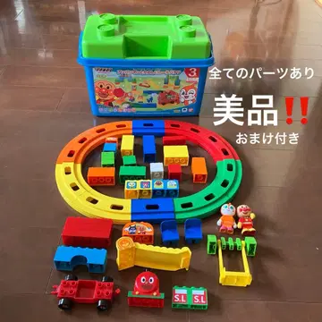 블록 라보 호빵맨과 즐거운 레일 바구니 덤 포함