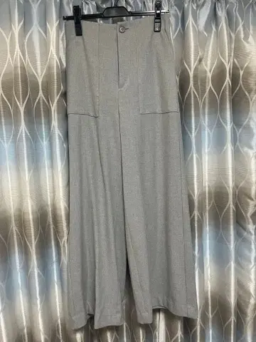 [ 새상품 ] cynical 그레이 와이드 팬츠 프론트 포켓 부착