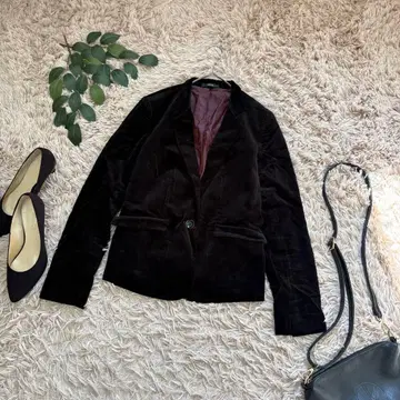 5183 컴시즘 벨로아 테일러드 자켓 [ M ] 블랙/1개 버튼