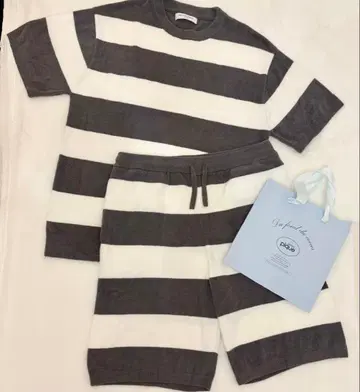 [젤라또피케]HOMME 스무디 라이트 보더 풀오버 & 하프 팬츠