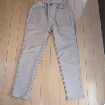 앤드러브 속기모 팬츠 앤드러브 팬츠 베이지 속기모 팬츠 본딩 팬츠