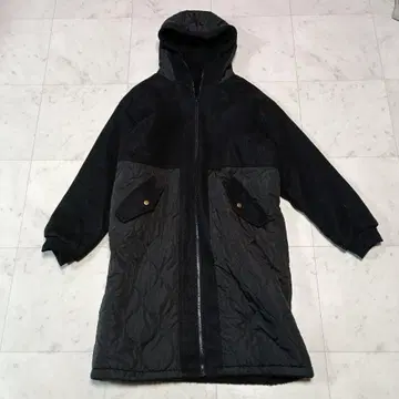 HUG.U 하그유 리버서블 보아 롱 코트 F