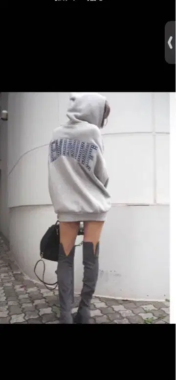 GYDA 그레이 오버 사이즈 후드티