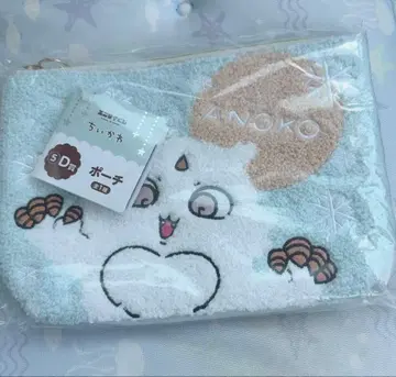 에니마이 복권 치이카와 (먼작귀) D상: 파우치 미사용 새상품 미개봉