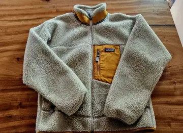 Patagonia 플리스 자켓 베이지/오렌지