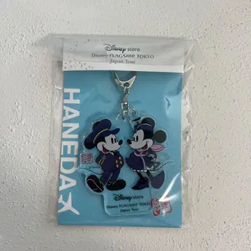 하네다 공항 한정판 미키&미니 아크릴 키링 디즈니 스토어