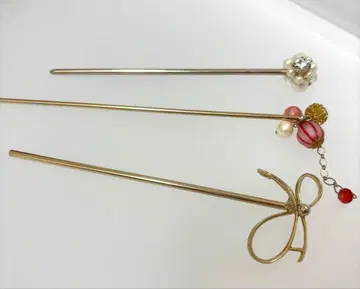 리본 디자인 헤어콤 3개 세트