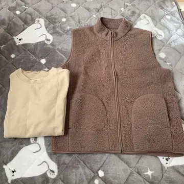 무인양품 보아 베스트 여성 L 트레이닝복 남성용 S 2종 세트