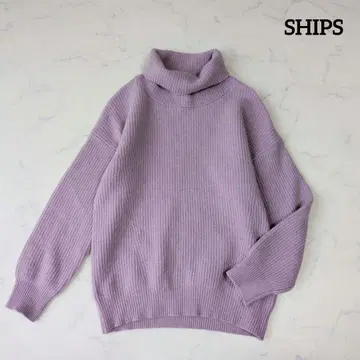 SHIPS 쉽스 니트 터틀넥 폭스 퍼플
