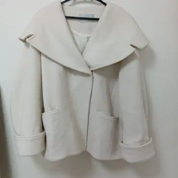 셀포드 빅칼라 숏코트 울 코트 고급