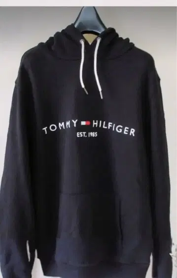 TOMMY HILFIGER 블랙 후드티