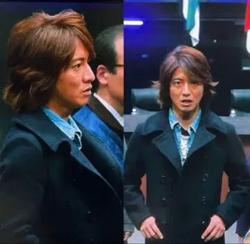 새상품급 기무라 타쿠야 착용 러그 맥레거 네이비 더블 브레스트 피코