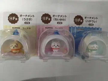 애니마이 복권 치이카와 (먼작귀) 2025 F상 오너먼트 3종 컴플리트