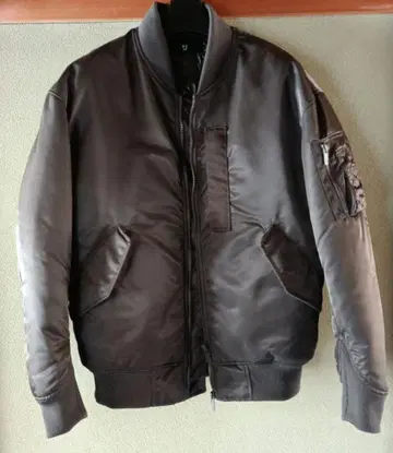 UNIQLO +J 하이브리드 다운 MA-1 블루종 S 그레이